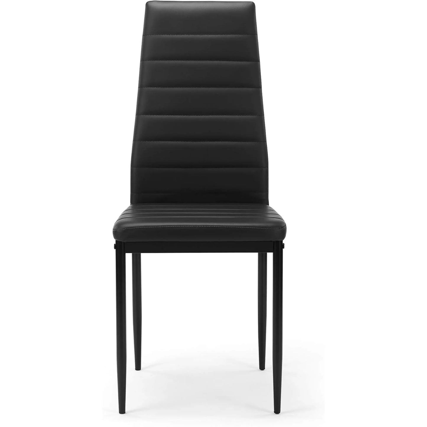 IANIYA Modern Dining Chairs Set of 4, Side Dining Room Chairs with Faux PU Leather Padded & High Back, Kitchen Chairs for Dining Room, Living Room, Apartment, Small Space