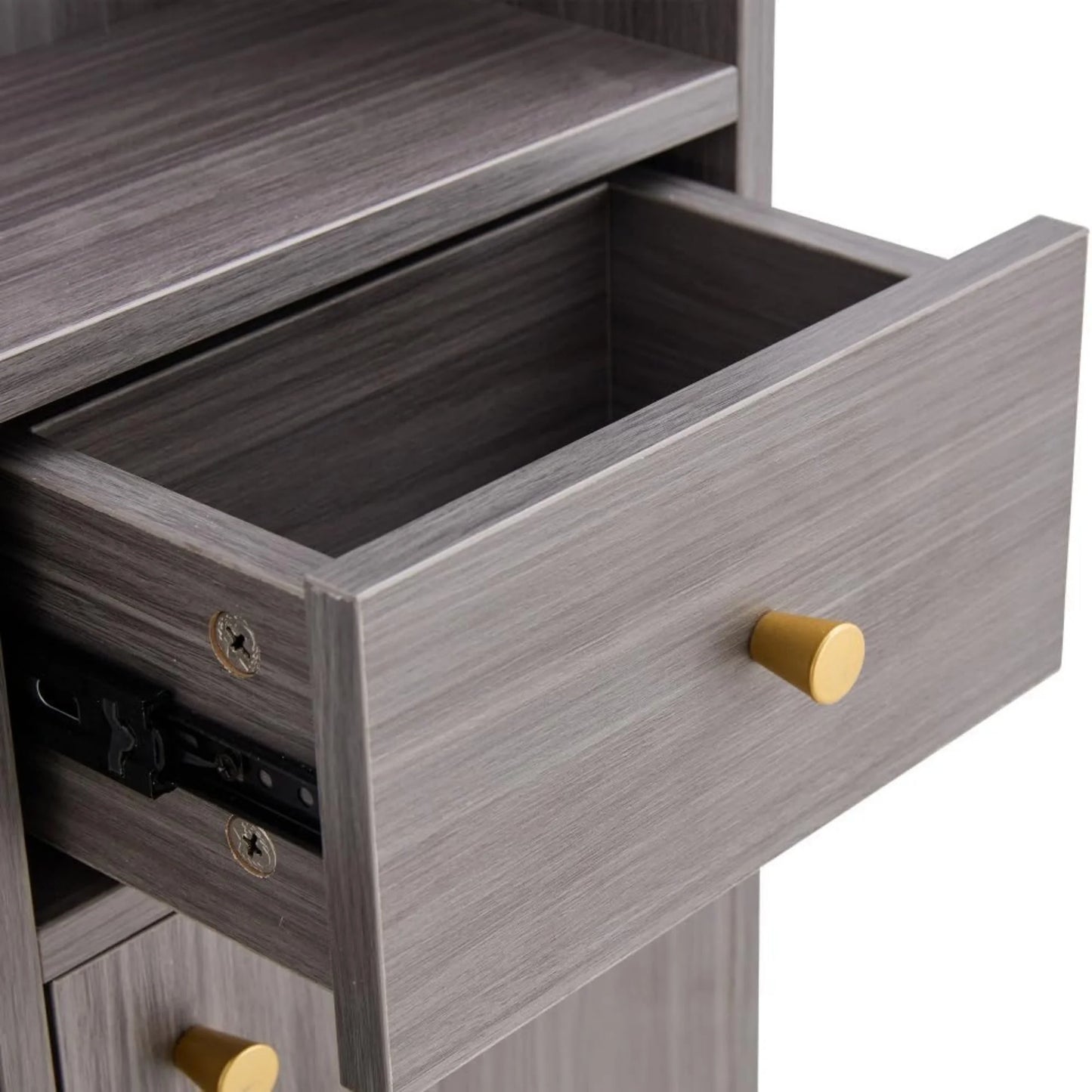 Sudica Rattan Shoe Cabinets with 3 Flip Drawers, Modern Minimalist Shoe Rack Storage Cabinet for Heels/Boots/Slippers,Hallway Entryway Free Standing Shoe Rack with 4 Drawers(Grey)